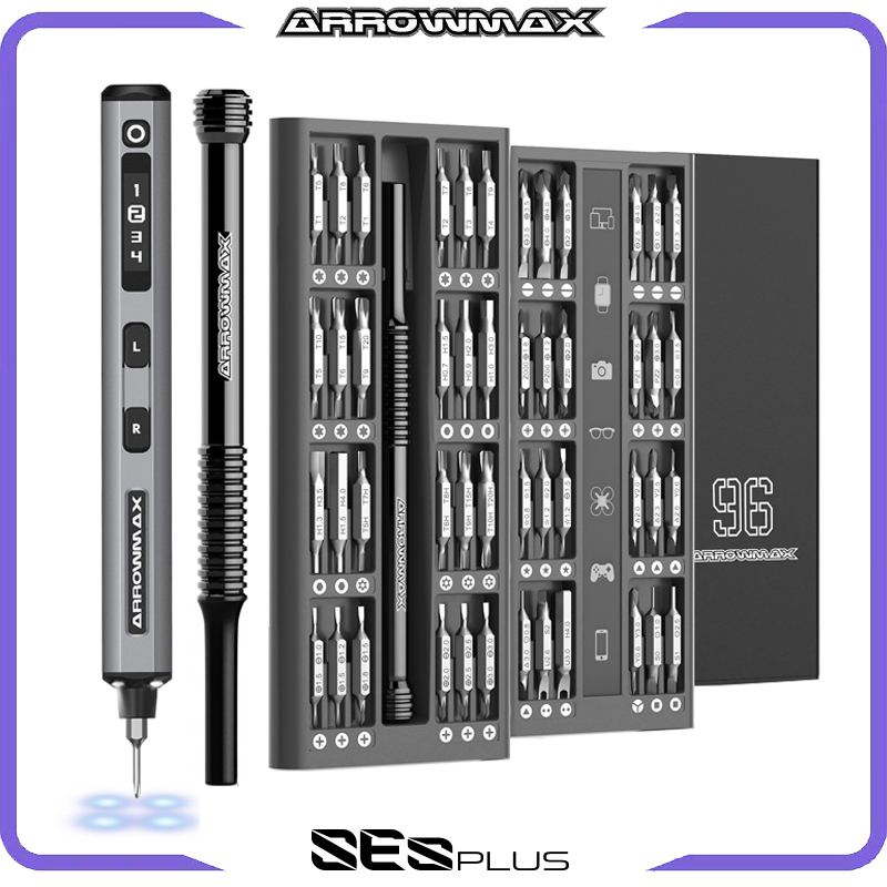 Electric Screwdriver Rechargeable Usb - ARROWMAX Set di cacciaviti elettrici di
