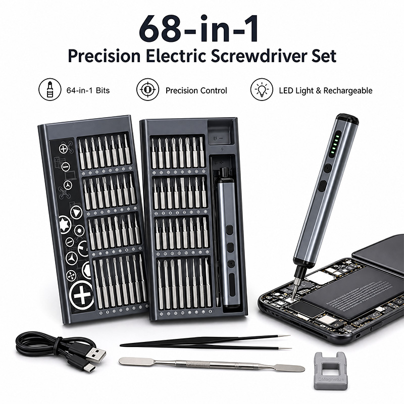Electric Screwdriver Rechargeable Usb - Set di cacciaviti elettrici di precisione