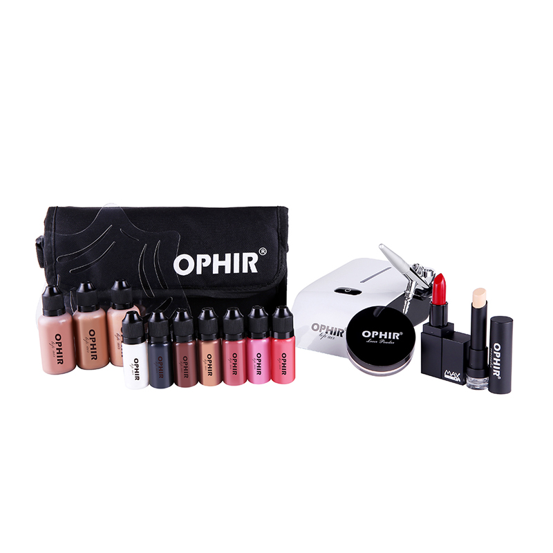 OPHIR Pro Makeup Set 0.3mm Air - Airbrush Kit With Mini Compressor recensione e prezzo