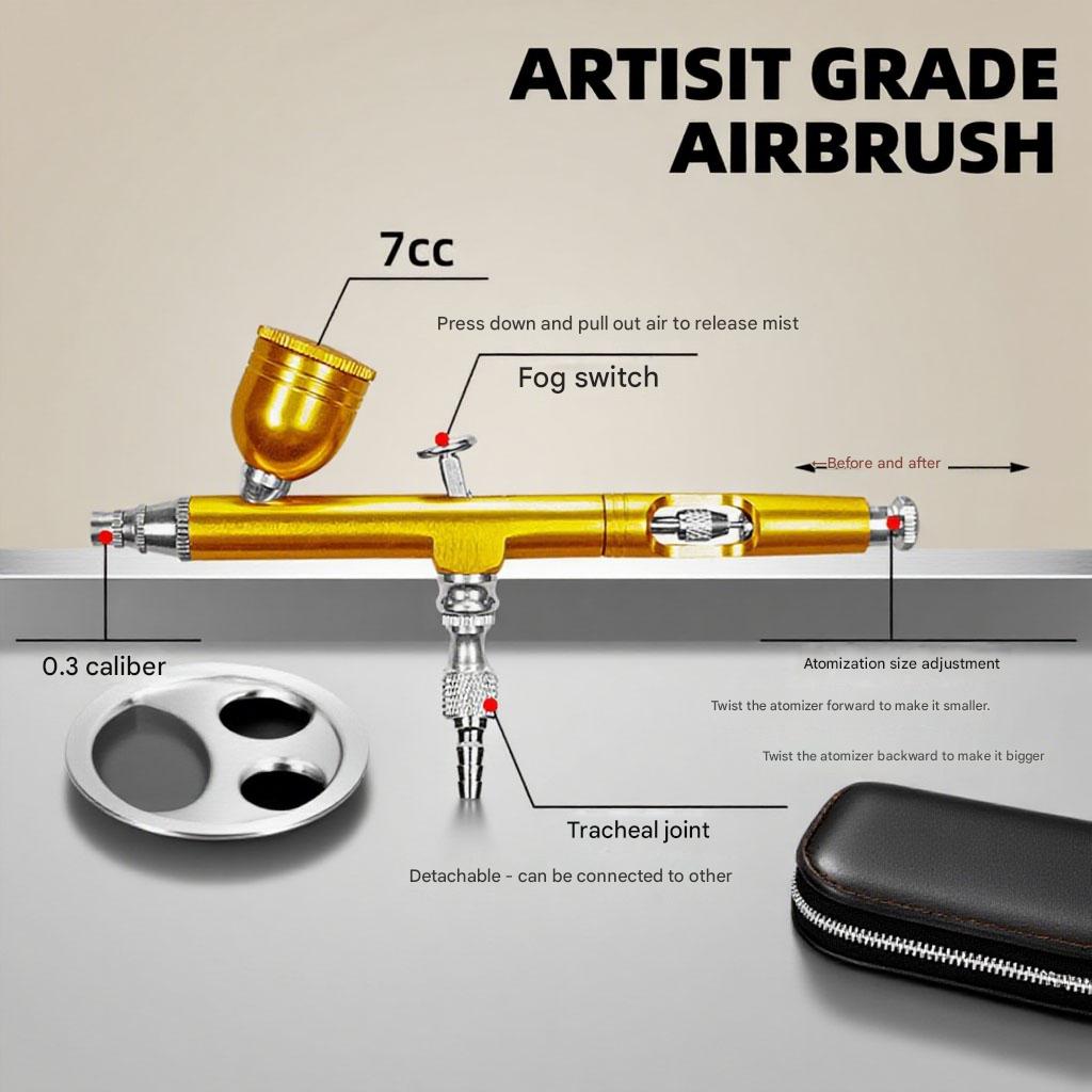 Aerografo a doppia azione da 0 - Airbrush Kit With Mini Compressor recensione e prezzo