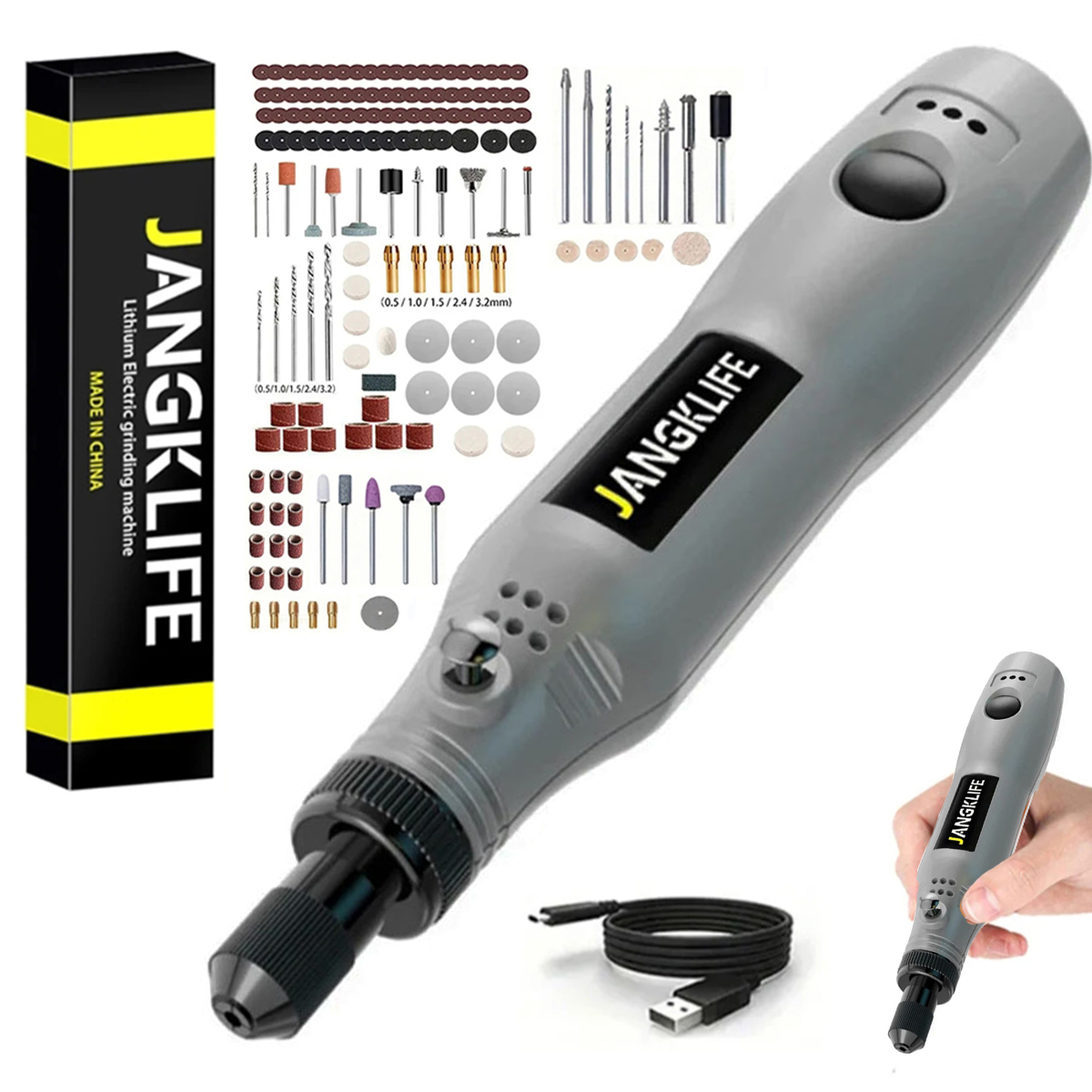 JANGKLIFE Kit di utensili rota - Cordless Rotary Tool Kit Accessories recensione e prezzo